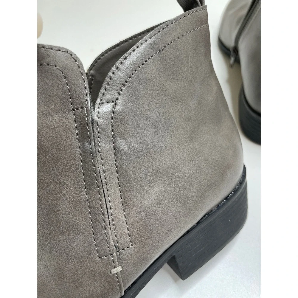 American Rag Cadee Womens‎ Ankle Boots Grey Taupe Block Heel Booties Size 9.5 M